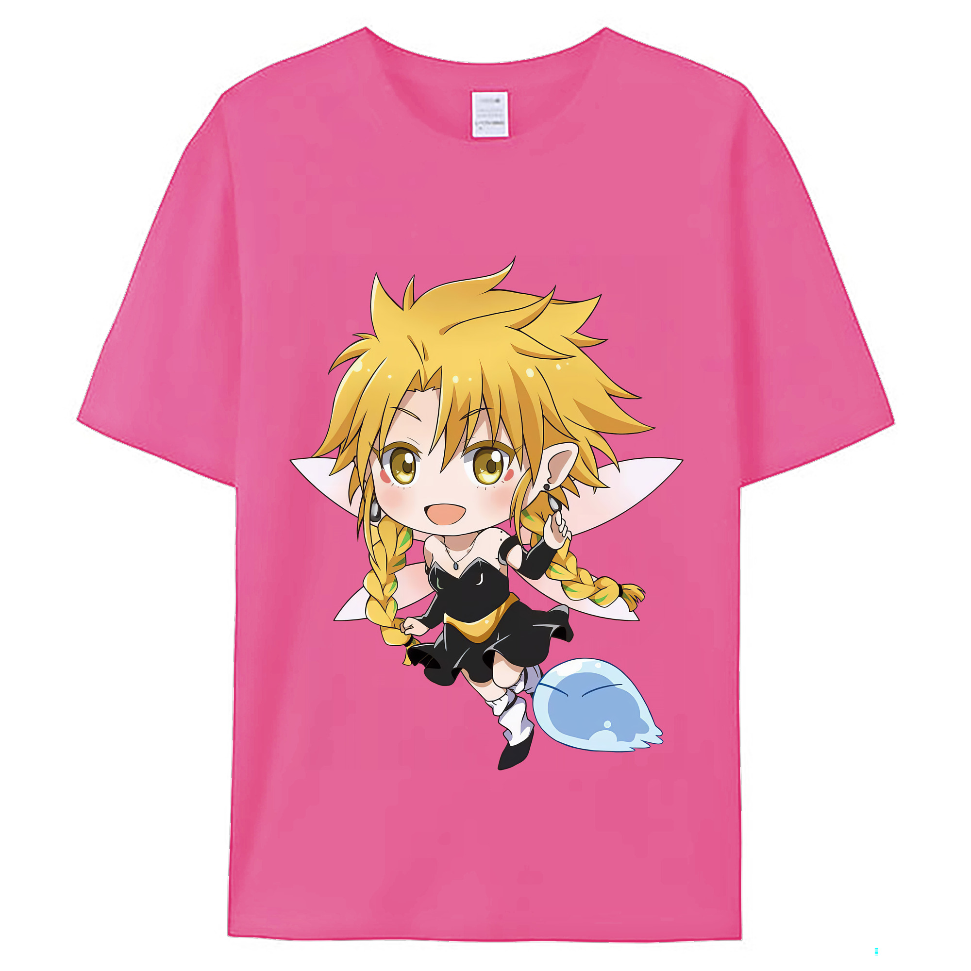 （画像用） 転スラ Regarding Reincarnated to Slime レディースカジュアルプリントTシャツ（綿100％）